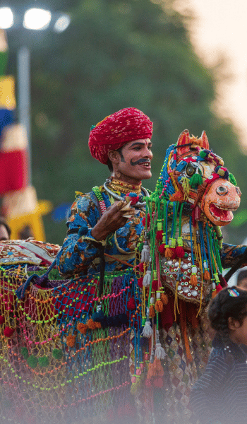 Outdoor ceremony for a Rajasthan Destination Wedding