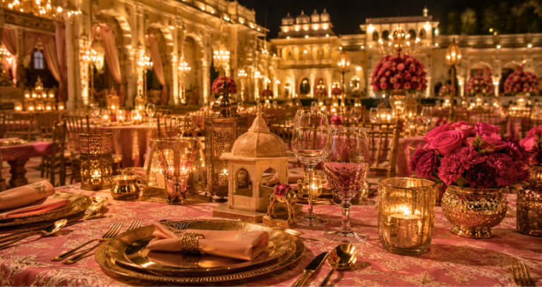 The Art of the Rajasthan Wedding Table Setting
